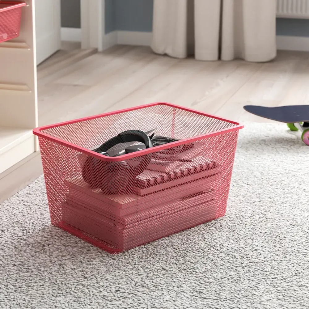 Стеллаж - IKEA TROFAST, 34х44х56 см, белый/красный/серый, ТРУФАСТ ИКЕА