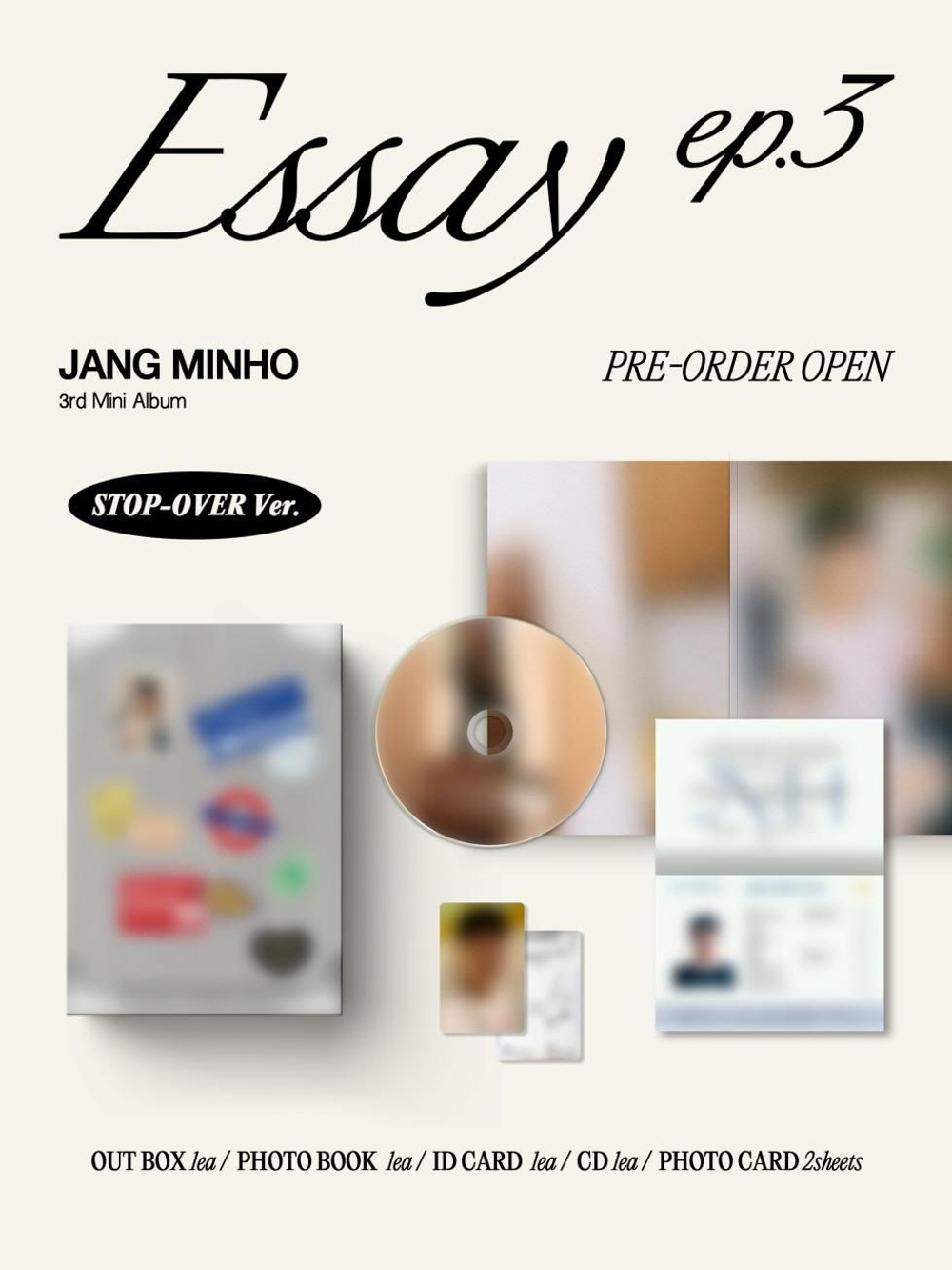 Альбом JANG MIN HO - Essay ep.3 3rd Mini Album STOP-OVER Version