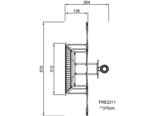 Комплекс для игр с мячом, 5 м