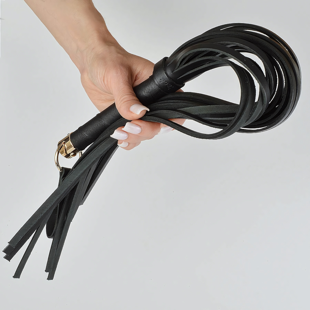 Плеть SitaBlaсk с металлическим кольцом Золото 60см Sitabella 3026-1G