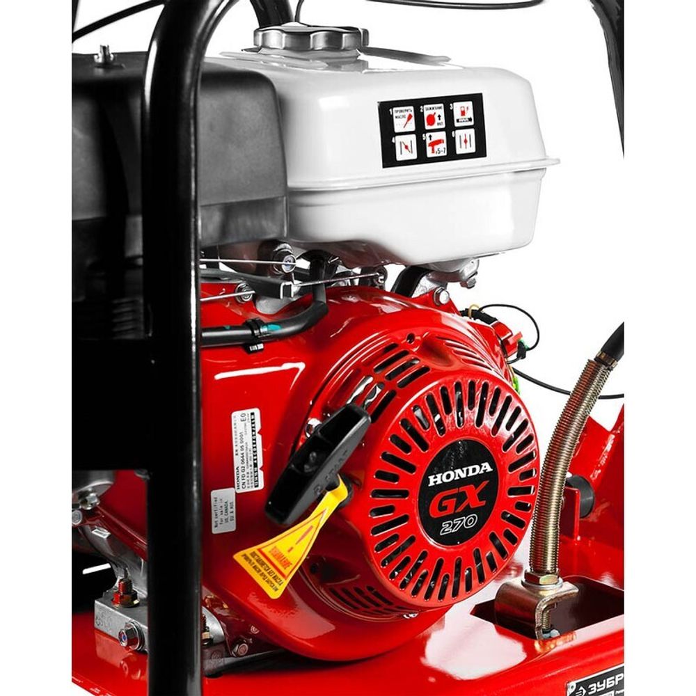 Виброплита реверсивная Зубр ЗВПБ-30 ГРХ бензиновая - [161 кг / 30 кН / Honda GX270]