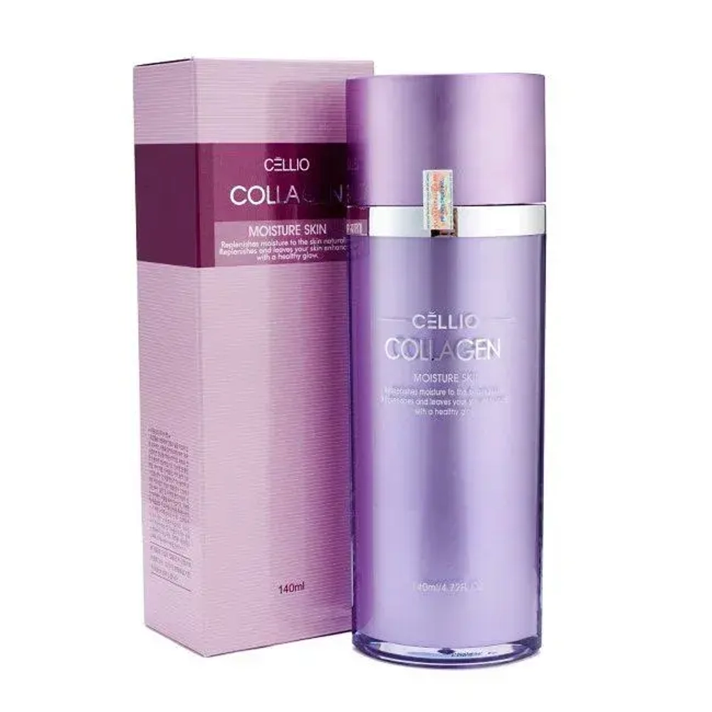 Тонер для лица увлажняющий с коллагеном CELLIO COLLAGEN MOISTURE SKIN 140 мл