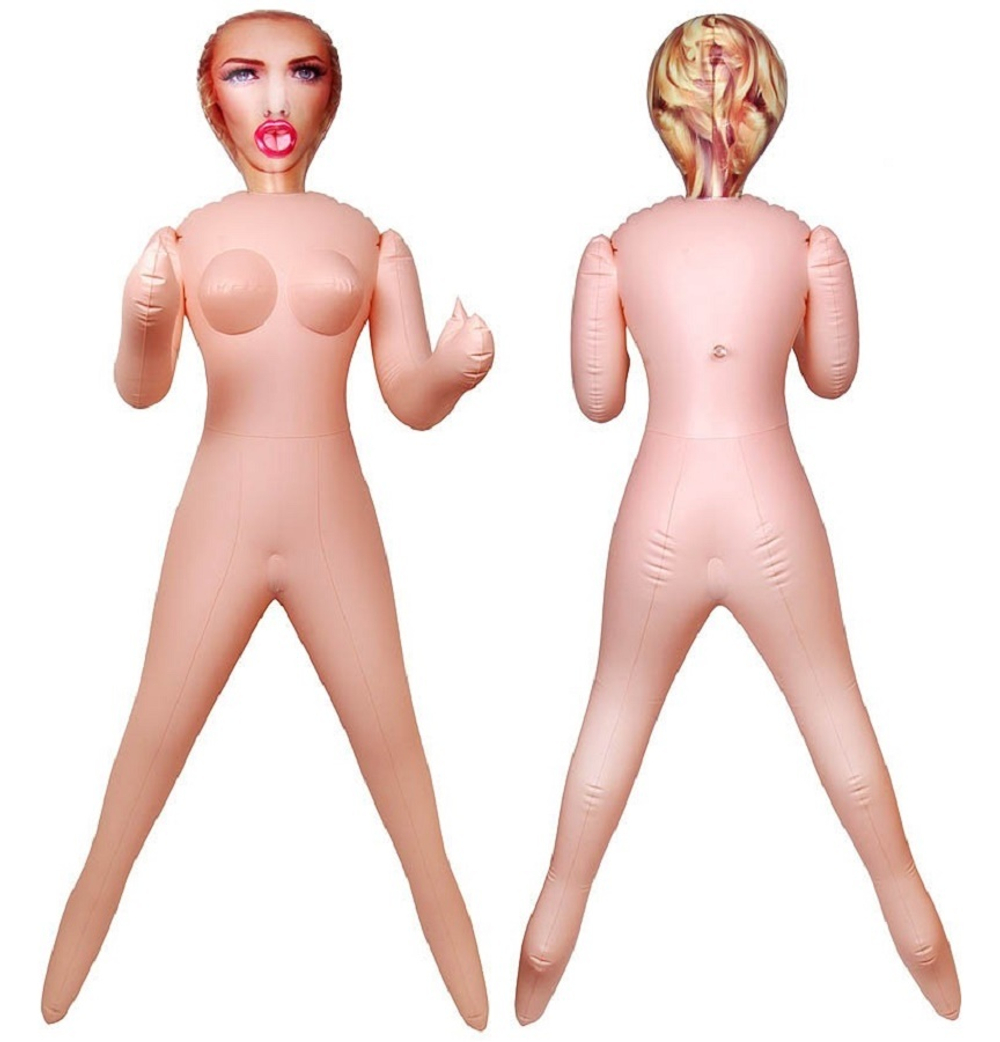 Кукла надувная Елизавета три отверстия 155 см