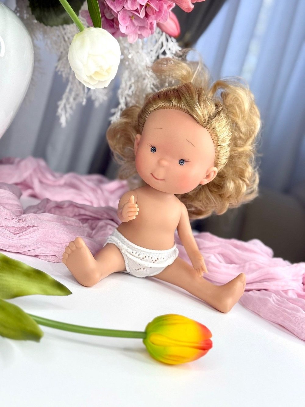 Кукла для девочки виниловая 30см Пиппа без одежды (2899W2A)