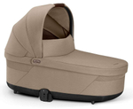 Коляска Cybex Balios S Lux TPE complete Aton S2 Lava Grey Base One 4 в 1 Almond Beige с дождевиками