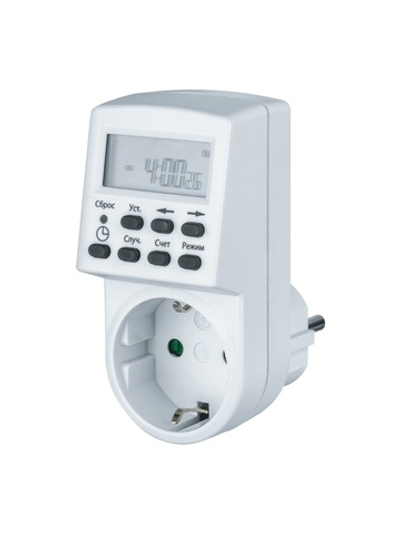 Таймер 61 555 NTR-E-S01-WH розет. электрон. Navigator 61555