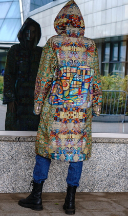 Двустороннее пальто-парка