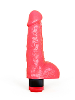 Вибратор LOVETOY гелевый, розовый, 17,8 см с вибрацией