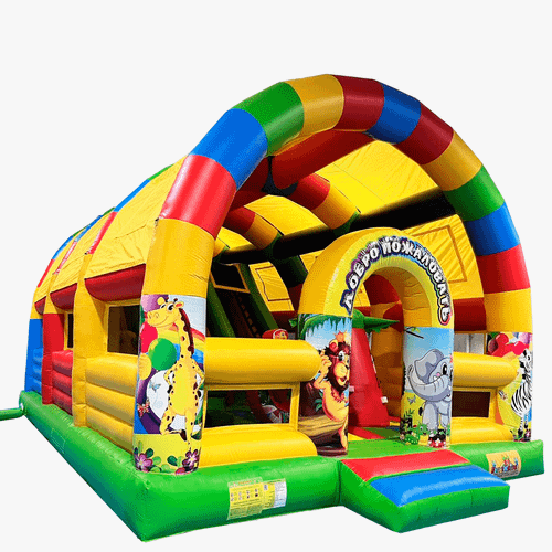 Коммерческий надувной батут «Страна Сафария» 10*6*6 м