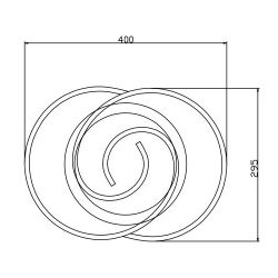 Светильник потолочный светодиодный Rivoli Abby 6101-101 LED 3900К - 4400К 57 Вт модерн с пультом