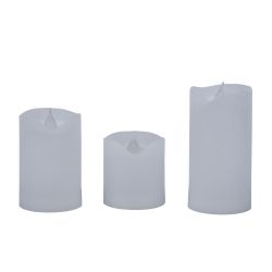 ULD-F060 WARM WHITE CANDLE SET3 Фигура светодиодная Свеча на батарейках CR2032 в-к. в составе набора из 3 штук. 1 светодиод. Теплый белый свет. TM Uniel