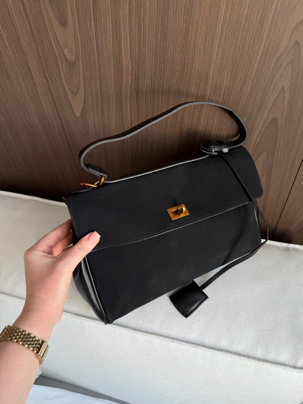 Сумка из эко замши