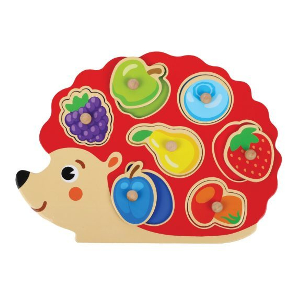 76794/Вкладыши "Ежик. изучаем цвета": 7 эл, 28х20 см/35