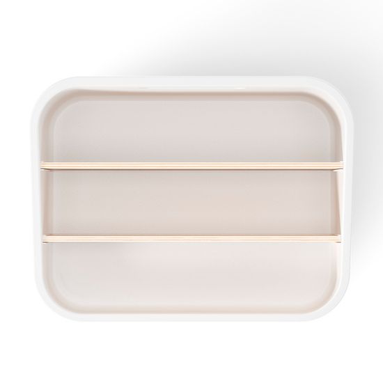 Органайзер bellwood, 26х13 см, белый/натуральное дерево