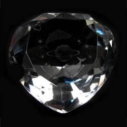 Сувенир "Сердце Зодиак" хрусталь