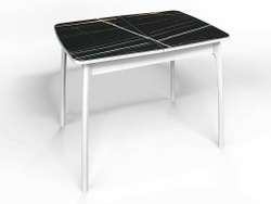 Стол СМ-3 Флорида опора массив изогнутая белый