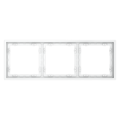 Рамка пластиковая VOLTUM S70 VLS100302 на 3 поста белый матовый