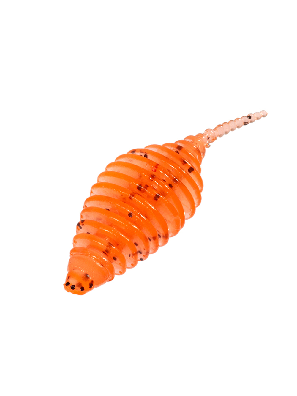 Приманка ZUB-POLLYWOG 40мм-12шт, (цвет 250) морковный с блестками
