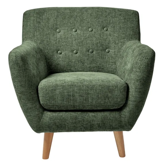 Кресло Picasso, зелёный шенилл