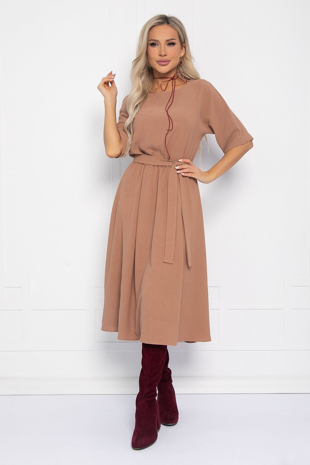 Платье Мерседес (капучино) П12726-30 LT Collection