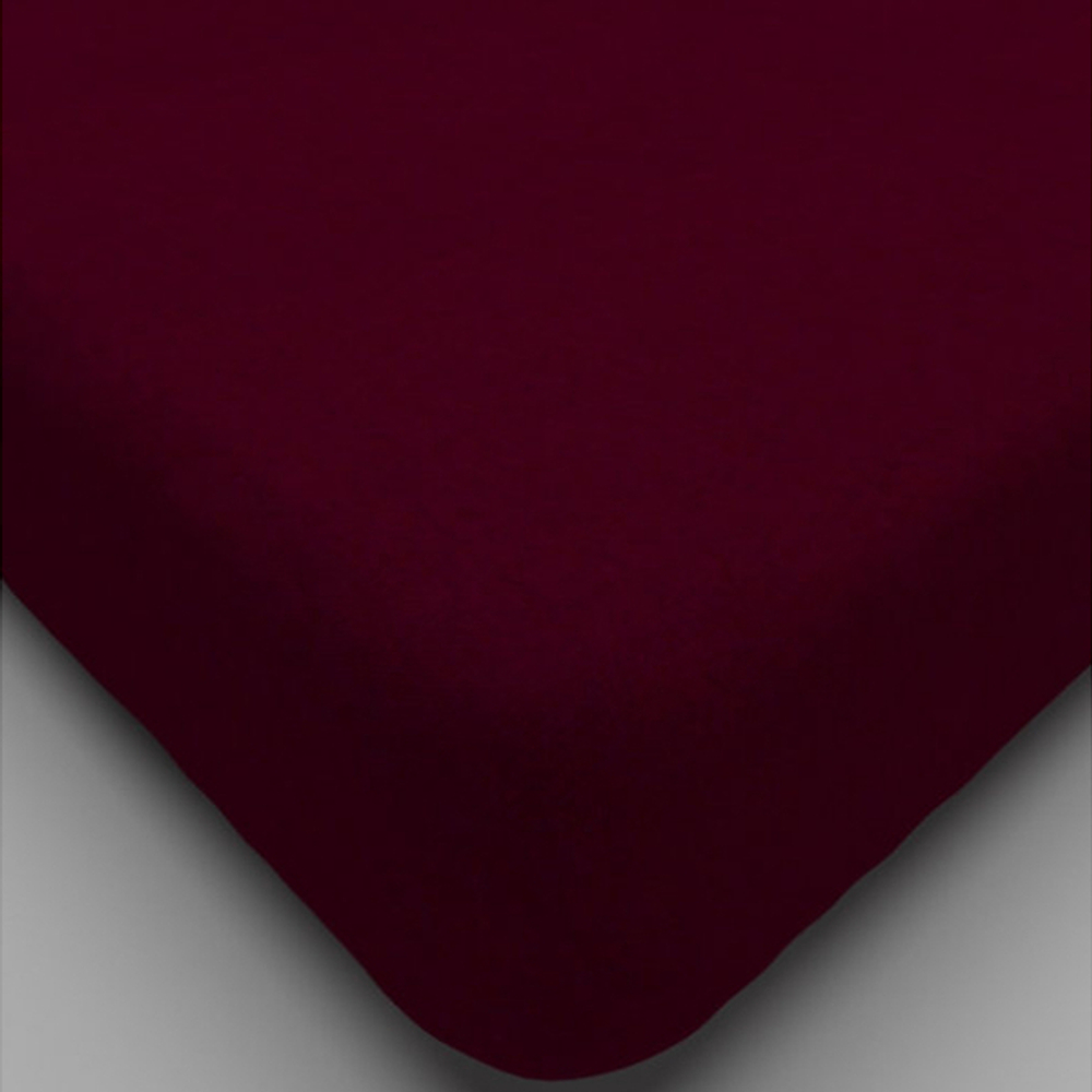 Простыня трик. на резинке 180*200*20 Марсала ТГ