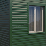 Сайдинг металлический Корабельная доска VIKING MP 0,45мм RALL 6005-Зеленый мох