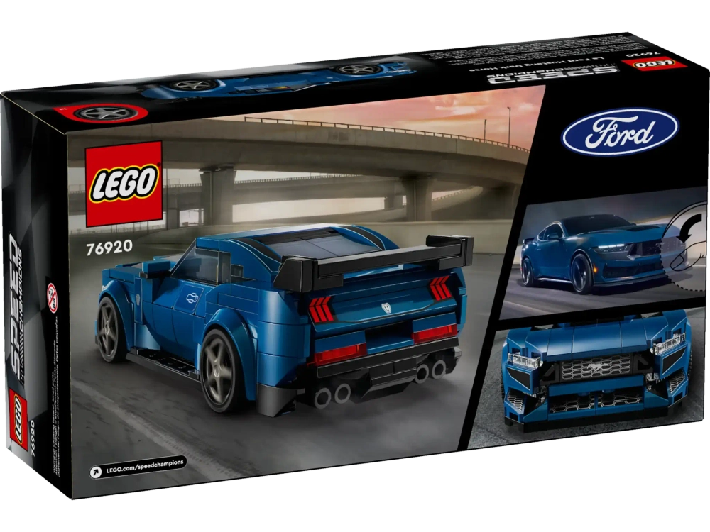 Конструктор LEGO Speed Champions 76920 Спортивный автомобиль Ford Mustang Dark Horse