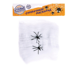 Паутина искусственная на Хэллоуин 25 гр + 2 паука