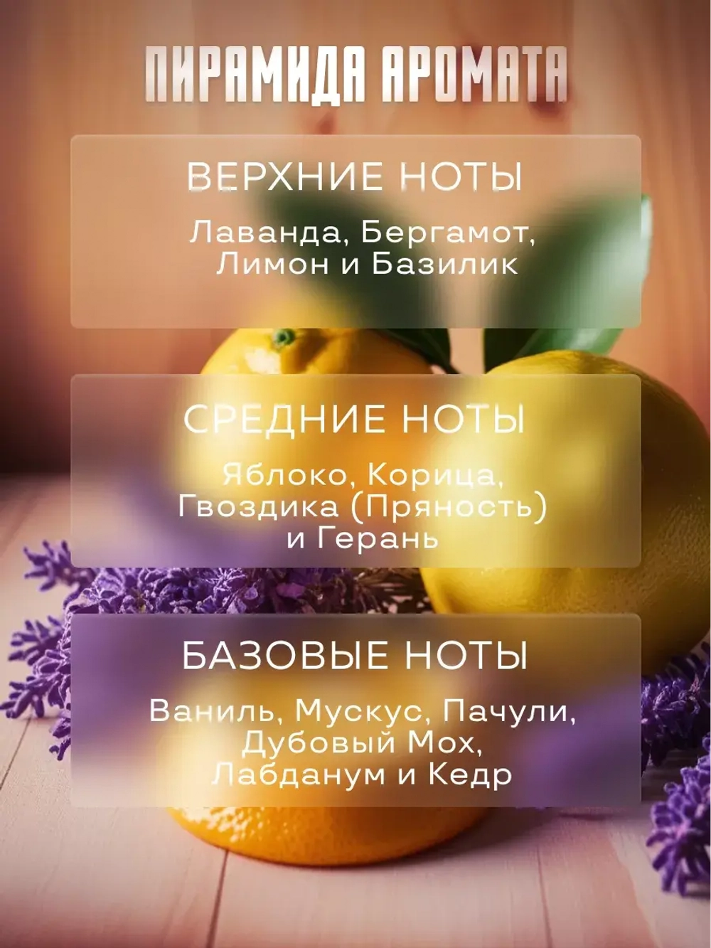Парфюмерная отдушка Prof-Royal SHAWN CLASSIC, для свечей/мыла/диффузоров, лимон/лаванда/бергамот