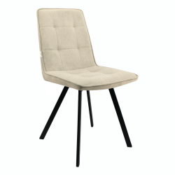 Стул "Ромул" (арт. 318). велюр Бренди В03 бежевый, ножки черные