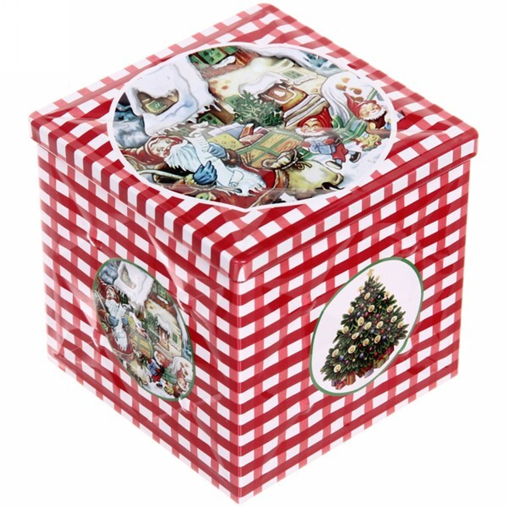 Банка жестяная 9*9*9см «Гномики»