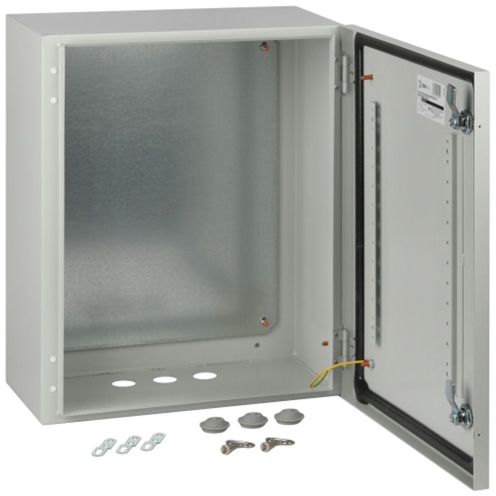 Корпус металлический ЭРА OPTIMA ЩМП-50.40.22 (500х400х220) IP54 У2 серый | Корпуса металлические с монтажной панелью