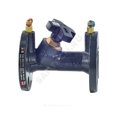 Клапан балансировочный ручной чугун MNF Ду 125 Ру16 фл Kvs=304.4м3/ч с измерительными ниппелями Danfoss 003Z1165