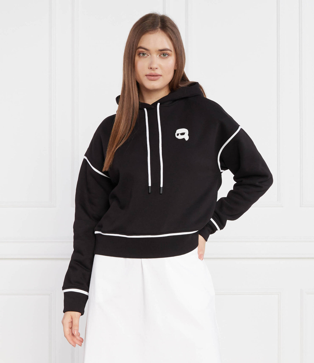 Худи ikonik 2.0 hoodie Karl Lagerfeld - черный(235W1816)