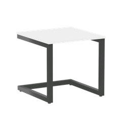 Home Office Стол журнальный VR.SP-2-58.G Белый Бриллиант/Металл Антрацит 580*600*550