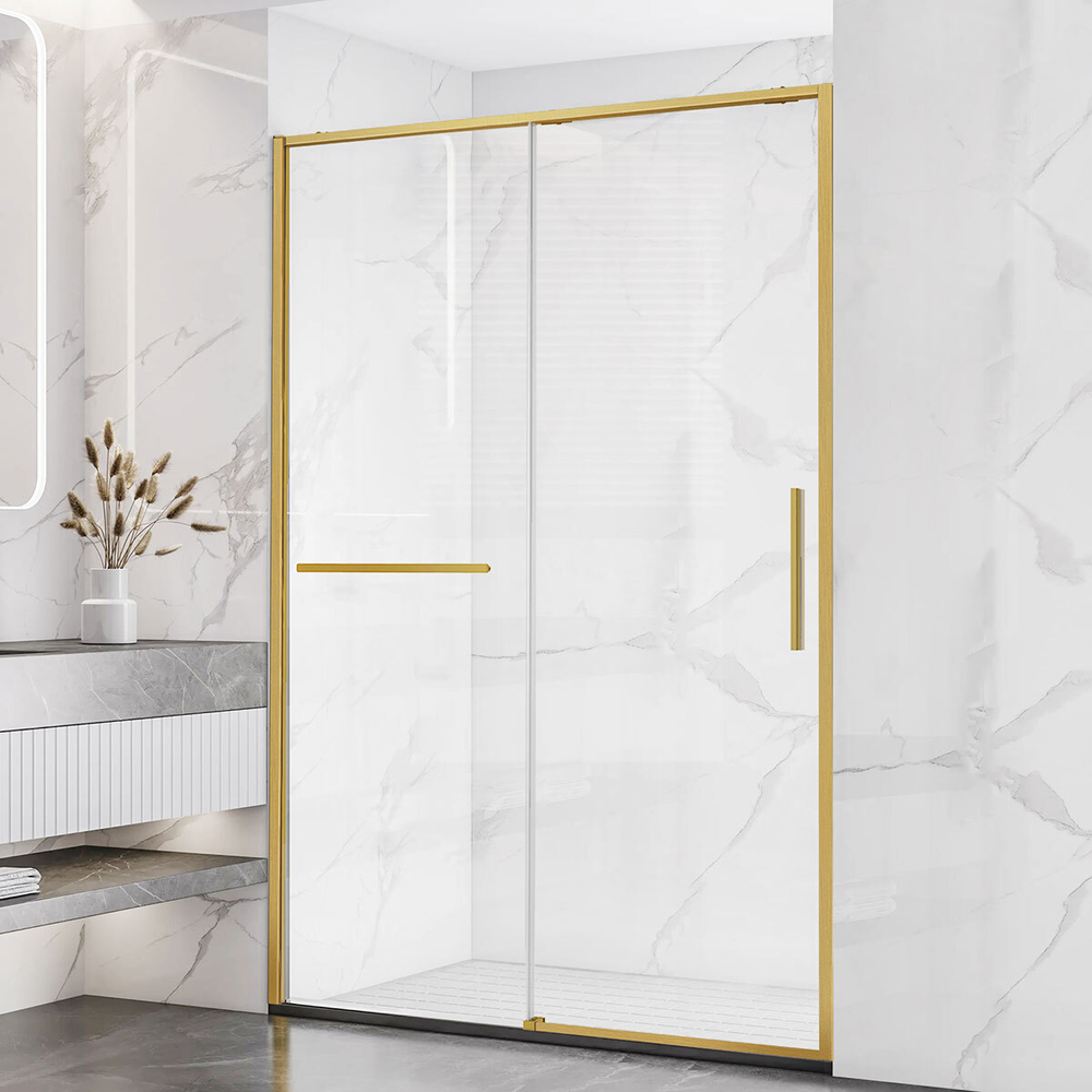 Душевая дверь Slim Soft VDS-1SS110CLG, 1100, брашированное золото, стекло прозрачное, , шт