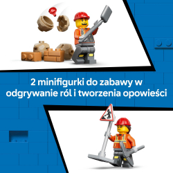 Конструктор LEGO City 60480 Жёлтый экскаватор-погрузчик — фото 6