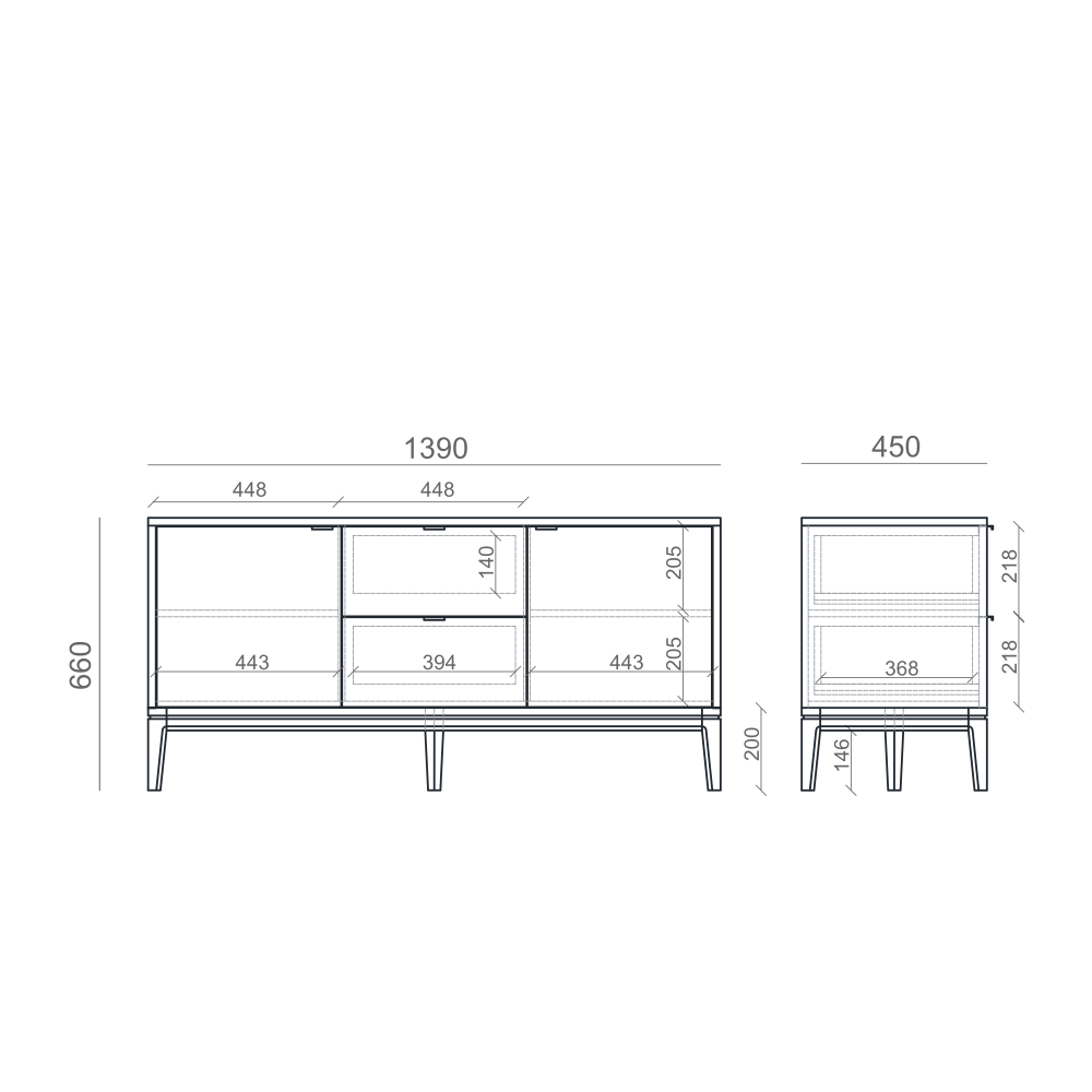 Тумба под ТВ TIMELESS TL043