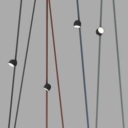 DK5542-BK Поворотный светильник для трека-ремня Belty, серия Spot, со светодиодом, D100*H107мм, 48V DC, 12W, RA90, 120°, 4000K, IP20, черный, алюминий