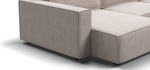 П-образный диван BOSS SOFT MODOOL велюр Monolit латте