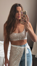 Топ-мини в пайетки