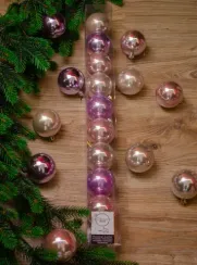 Набор пластиковых шаров Фестивальный 60 мм, 10 шт, Kaemingk (020400)