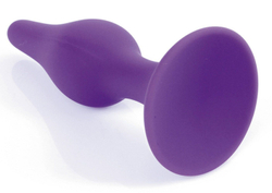 Фиолетовая анальная втулка Silcone Purple Plug Extra Large - 15,5 см.