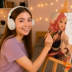 Картина по номерам Клинок рассекающий демонов Мицури Канроджи