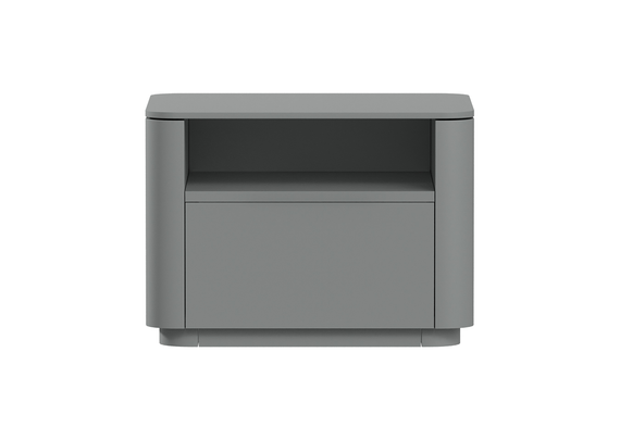 Тумба прикроватная Tammi 1 полка 1 ящик ширина 50 см (серый)