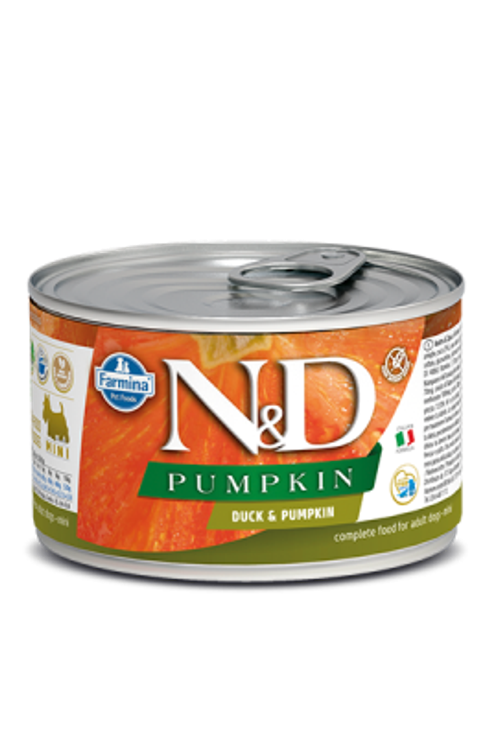 Фармина  N&D Dog Pumpkin Консервы с уткой Adult mini, 140г