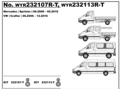 Штатная электрика для фаркопа с розеткой 13-pin, для Mercedes-Benz Sprinter, Volkswagen Crafter WYR232113R-T (Trail-Tec)