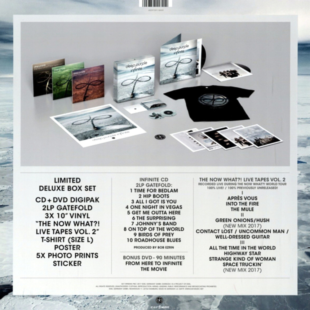 Deep Purple / Infinite (Deluxe Edition)(Coloured Vinyl)(2LP+3x10" Vinyl Single+CD+DVD)