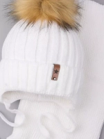 Шапка для девочки зимняя и снуд