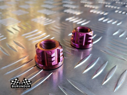 ТИТАНОВАЯ ГАЙКА М14 (ЗАДНЕЕ КОЛЕСО) DIO AF / ZX